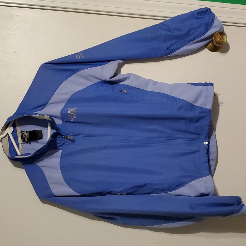The North Face women's M blue thinner zip up athletic jacket
